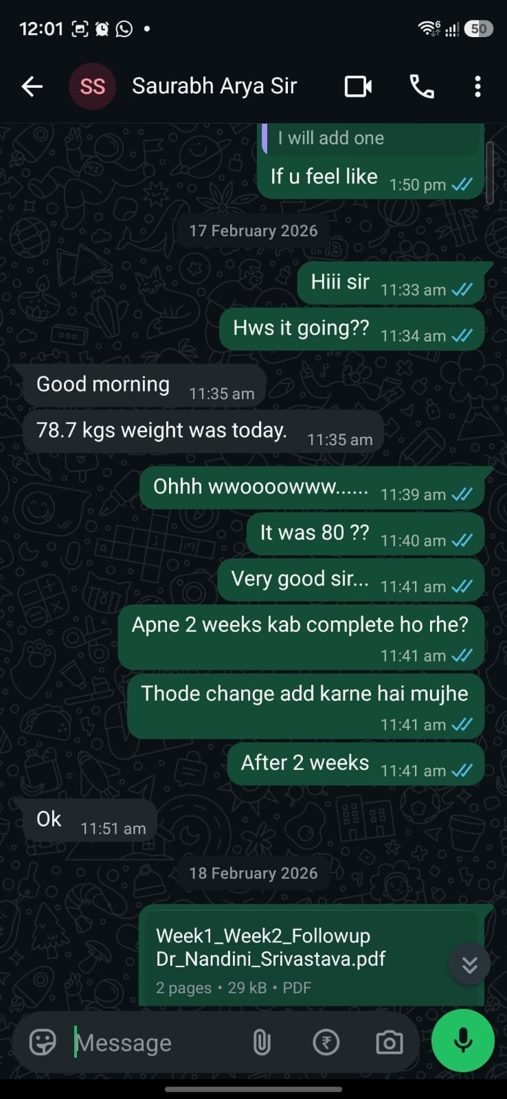 WhatsApp Consultation